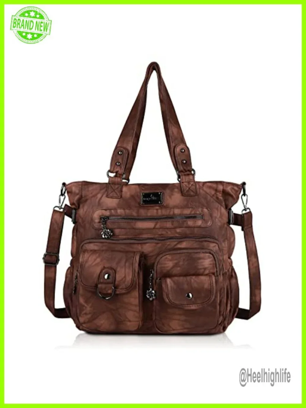 Large PU Leather Hobo Bag with Crossbody Strap, Shoulder Bag for Women